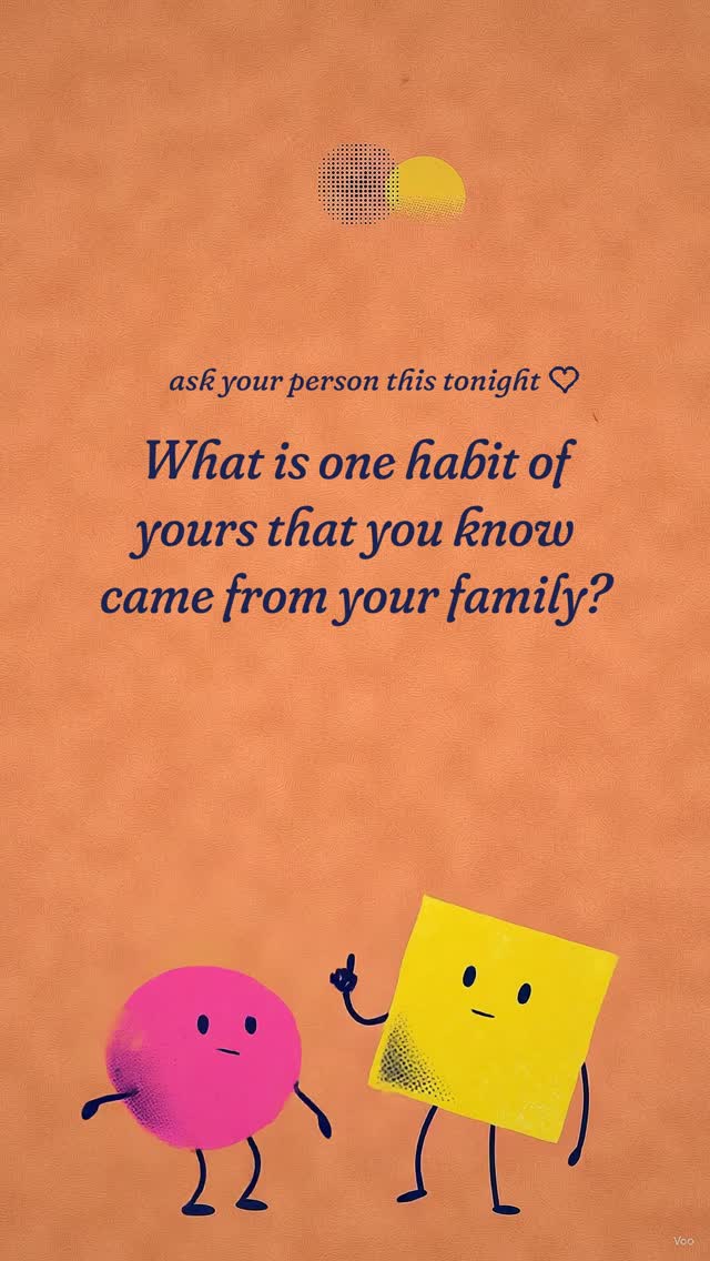 Ask your person this tonight: